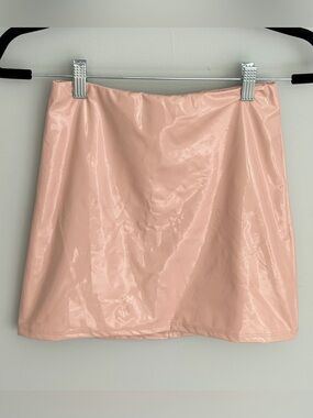 Julia By Jules Faux Spandex Mini Skirt Blush Pink Women’s Size Small